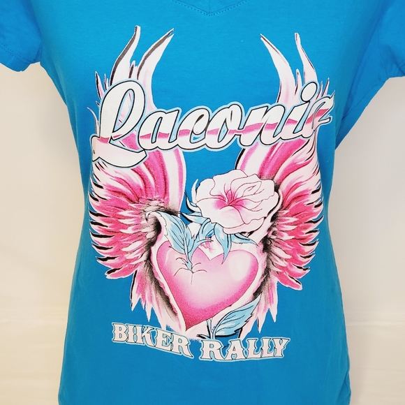 Laconia Biker Rally Women's V-Neck Tee - Picture 2 of 7